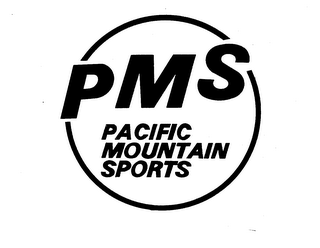 PMS PACIFIC MOUNTAIN SPORTS logo