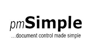 PMSIMPLE...DOCUMENT CONTROL MADE SIMPLE logo