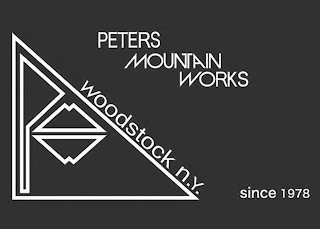 PMW PETERS MOUNTAIN WORKS WOODSTOCK N.Y. SINCE 1978 logo