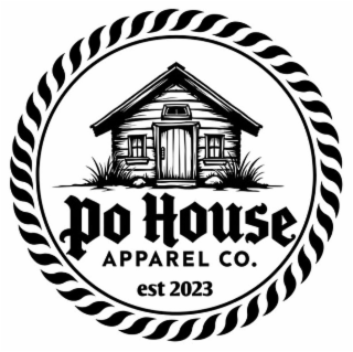 PO HOUSE APPAREL CO. EST 2023 logo