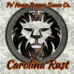 PO' HOUSE PEPPER SAUCE CO. CAROLINA RUST logo
