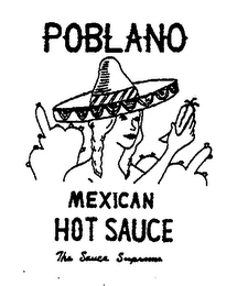 POBLANO MEXICAN HOT SAUCE THE SAUCE SUPREME logo