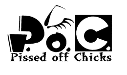 P.O.C. PISSED OFF CHICKS logo