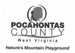 POCAHONTAS COUNTY WEST VIRGINIA NATURE'S MOUNTAIN PLAYGROUND logo