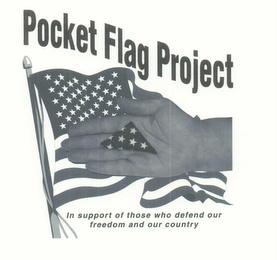 POCKET FLAG PROJECT IN SUPPORT OF THOSE WHO DEFEND OUR FREEDOM AND OUR COUNTRY logo