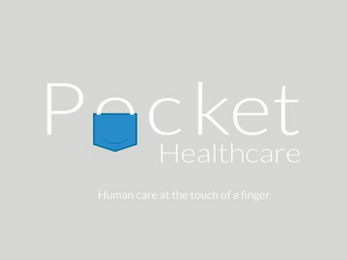 POCKET HEALTHCARE HUMAN CARE AT THE TOUCH OF A FINGER logo