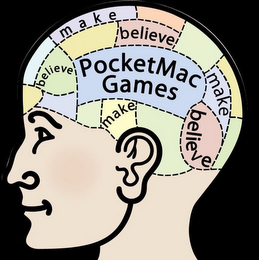 POCKETMAC GAMES MAKE BELIEVE logo