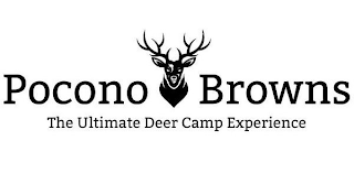POCONO BROWNS THE ULTIMATE DEER CAMP EXPERIENCE logo