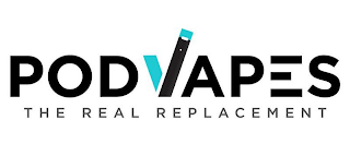 PODVAPES THE REAL REPLACEMENT logo
