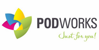 PODWORKS JUST FOR YOU! logo