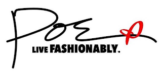POE LIVE FASHIONABLY. logo