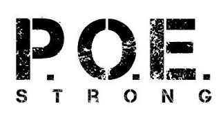 P.O.E. STRONG logo