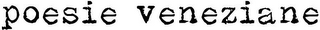 POESIE VENEZIANE logo