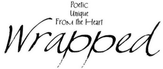 POETIC UNIQUE FROM THE HEART WRAPPED logo