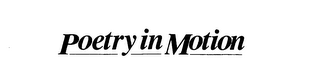 POETRY IN MOTION logo