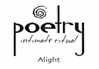 POETRY INTIMATE RITUAL ALIGHT logo