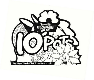 POHLMANS BLOOMIN VALUE THE PAK WITH 10 POTS OF FLOWERING COLOUR 10 POTS logo