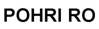 POHRI RO logo