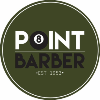 POINT 8 BARBER EST 1953 logo