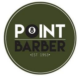 POINT BARBER · EST · 1953 logo