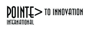 POINTE INTERNATIONAL TO INNOVATION logo