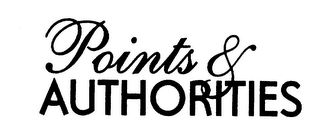 POINTS & AUTHORITIES logo