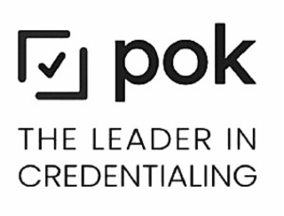 POK THE LEADER IN CREDENTIALING logo