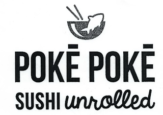 POKE POKE SUSHI UNROLLED logo