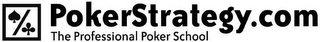 POKERSTRATEGY.COM THE PROFESSIONAL POKER SCHOOL logo