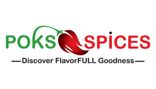 POKS SPICES DISCOVER FLAVORFULL GOODNESS logo