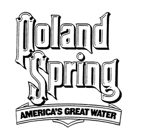 POLAND SPRING AMERICA'S GREAT WATER logo