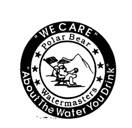 POLAR BEAR WATERMASTERS "WE CARE" "ABOUT THE WATER YOU DRINK" logo