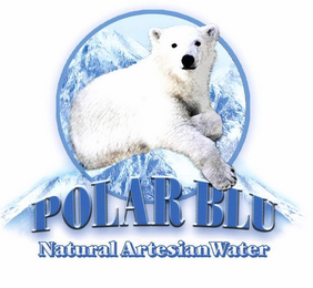 POLAR BLU NATURAL ARTESIAN WATER logo