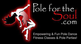 POLE FOR THE SOUL.COM EMPOWERING & FUN POLE DANCE FITNESS CLASSES & POLE PARTIES! logo