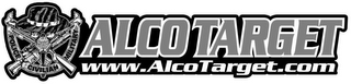 POLICE CIVILIAN MILITARY ALCO TARGET WWW.ALCOTARGET.COM logo