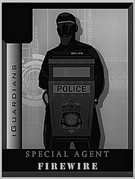POLICE HOMELAND SECURITY INVESTIGATIONSUS SPECIAL AGENT IGUARDIANS SPECIAL AGENT FIREWIRE POLICE logo