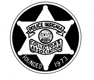 POLICE INSIGNIA PICA COLLECTORS ASSOCIATION FOUNDED 1973 logo