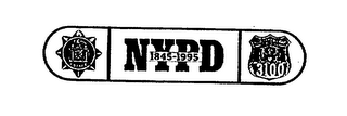 POLICE NYPD 1845-1995 3100 logo