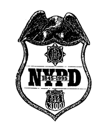 POLICE NYPD 1845-1995 CITY OF NEW YORK POLICE 3100 logo