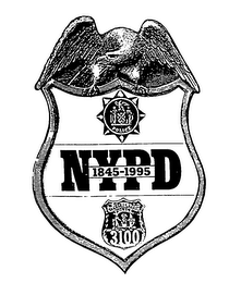 POLICE NYPD 1845-1995 CITY OF NEW YORK POLICE 3100 logo