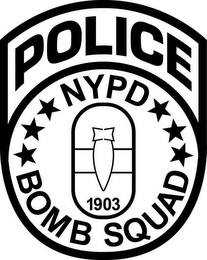 POLICE NYPD 1903 BOMB SQUAD logo