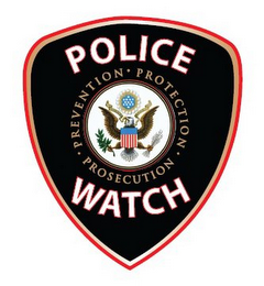 POLICE WATCH · PREVENTION · PROTECTION · PROSECUTION logo