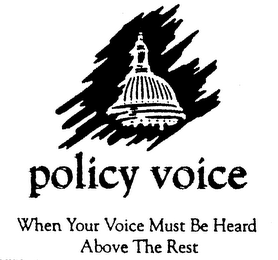 POLICY VOICE WHEN YOUR VOICE MUST BE HEARD ABOVE THE REST logo