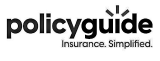 POLICYGUIDE INSURANCE. SIMPLIFIED. logo