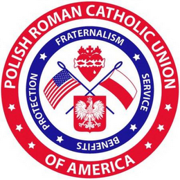 POLISH ROMAN CATHOLIC UNION OF AMERICA FRATERNALISM SERVICE BENEFITS PROTECTION logo