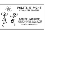 POLITE IS RIGHT ETIQETTE CLASSES logo