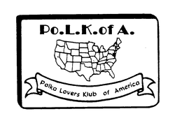 PO.L.K. OF A. POLKA LOVERS KLUB OF AMERICA logo