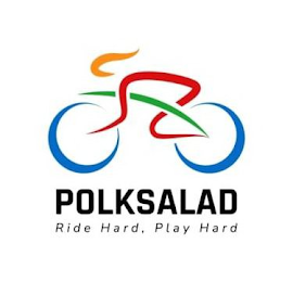 POLKSALAD RIDE HARD, PLAY HARD logo