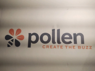 POLLEN CREATE THE BUZZ logo