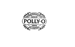 POLLY-O PREMIUM ITALIAN CHEESES ALL NATURAL SINCE 1899 logo
